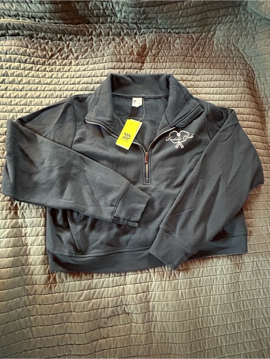 all in motion Tops - All in Motion Navy 1/2 Zip-Up sweatshirt Paddle Logo